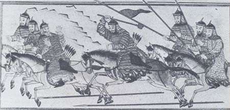 Монголо-татарська кіннота. Перська мініатюра